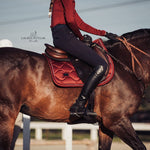 Equestrian Stockholm Jump Saddle Pad Bordeaux - Equestrian Stockholm - Equiluxe Tack