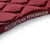 Equestrian Stockholm Jump Saddle Pad Bordeaux - Equestrian Stockholm - Equiluxe Tack