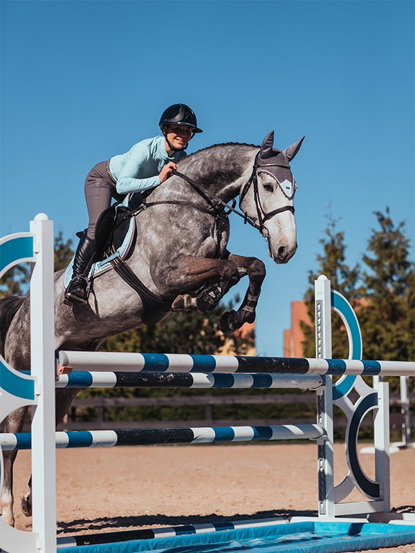 Equestrian Stockholm Jump Saddle Pad - Ice Blue Pearl - Equestrian Stockholm - Equiluxe Tack