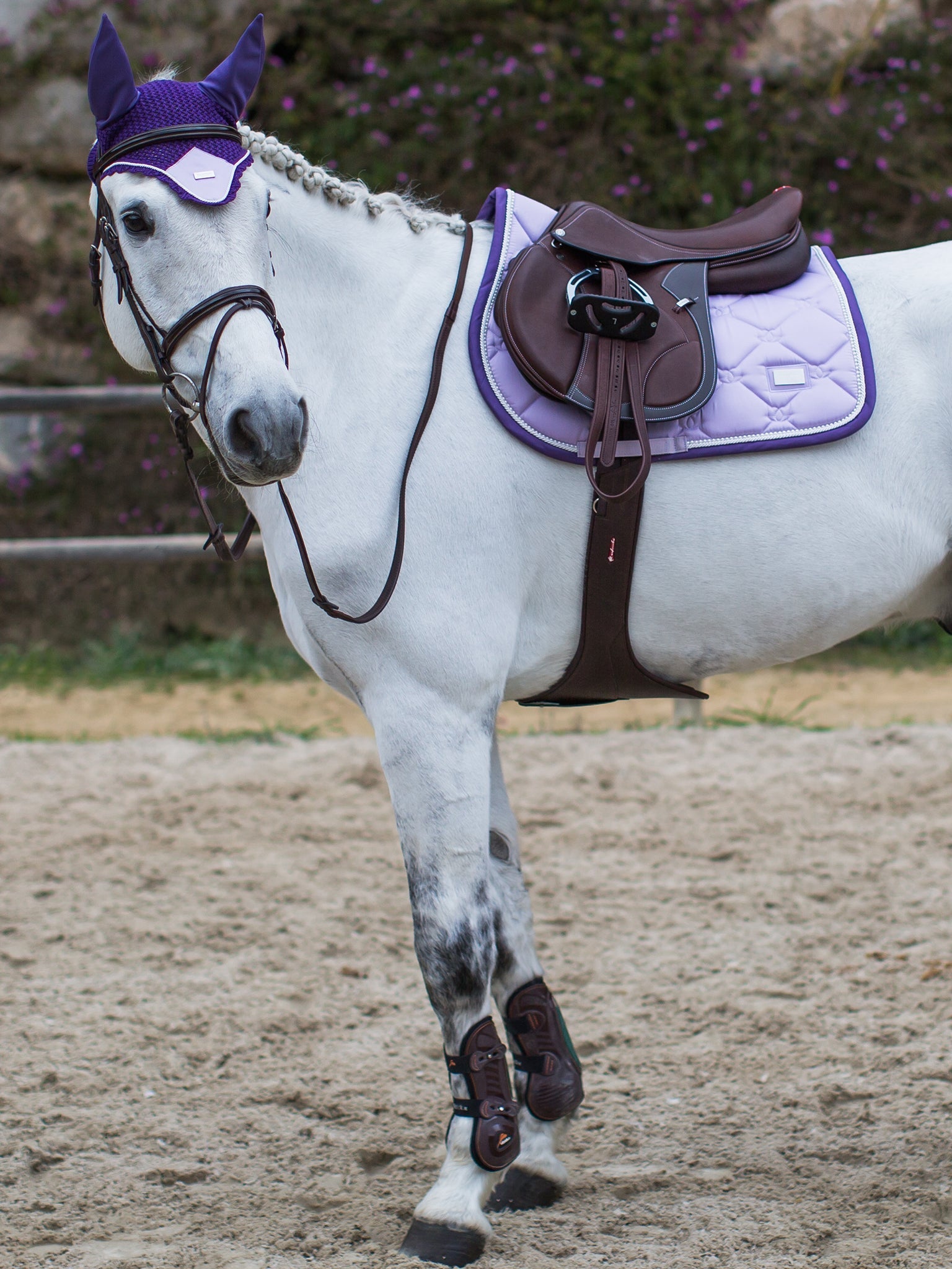 Equestrian Stockholm Jump Saddle Pad - Lavender Pearl - Equestrian Stockholm - Equiluxe Tack