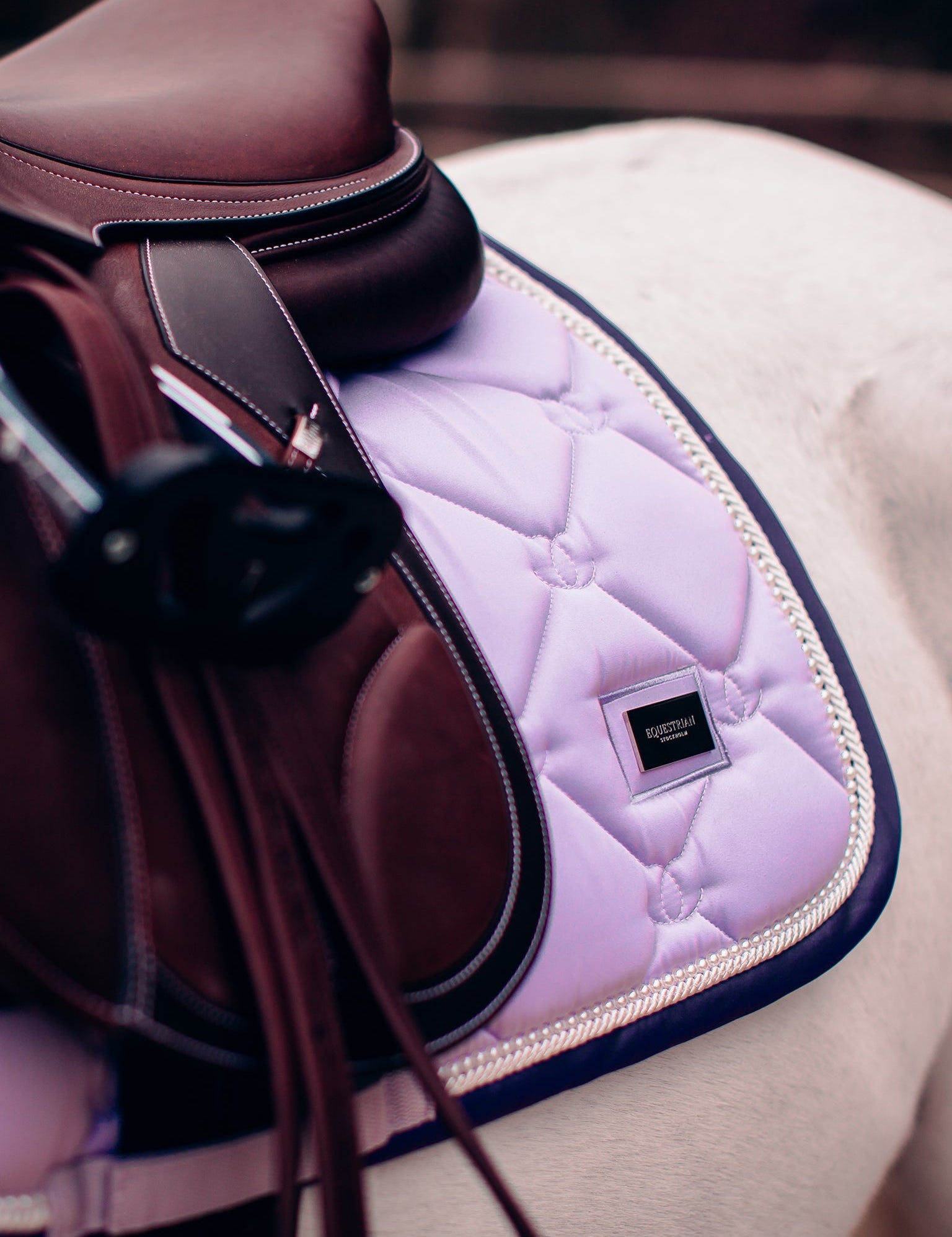 Equestrian Stockholm Jump Saddle Pad - Lavender Pearl - Equestrian Stockholm - Equiluxe Tack