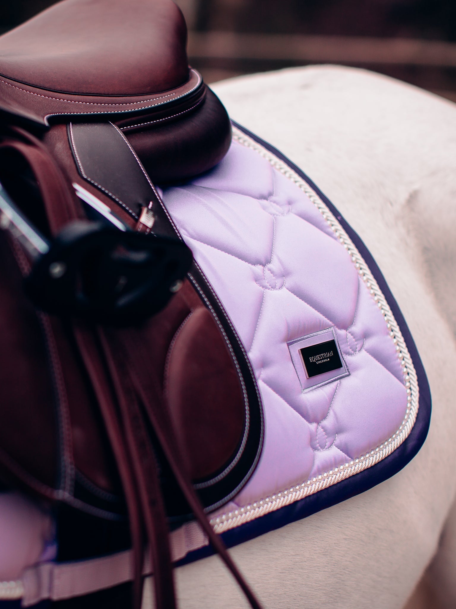 Equestrian Stockholm Jump Saddle Pad - Lavender Pearl - Equestrian Stockholm - Equiluxe Tack