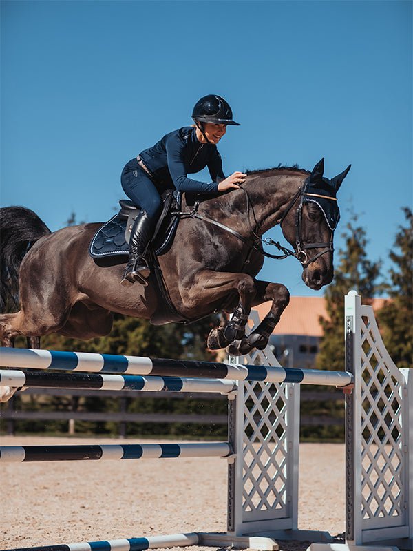 Equestrian Stockholm Jump Saddle Pad Midnight Blue - Equestrian Stockholm - Equiluxe Tack
