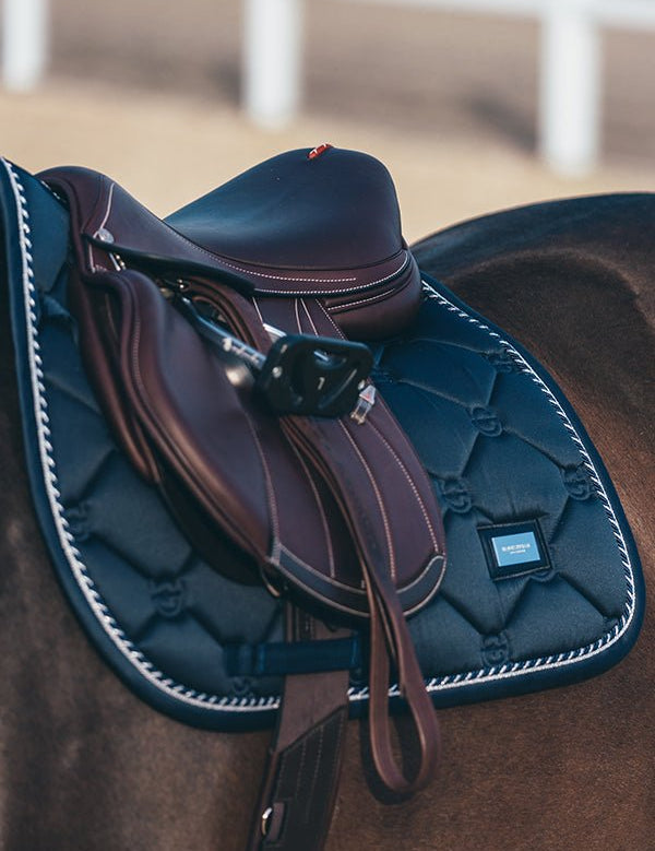 Equestrian Stockholm Jump Saddle Pad Midnight Blue - Equestrian Stockholm - Equiluxe Tack