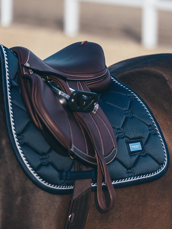 Equestrian Stockholm Jump Saddle Pad Midnight Blue - Equestrian Stockholm - Equiluxe Tack
