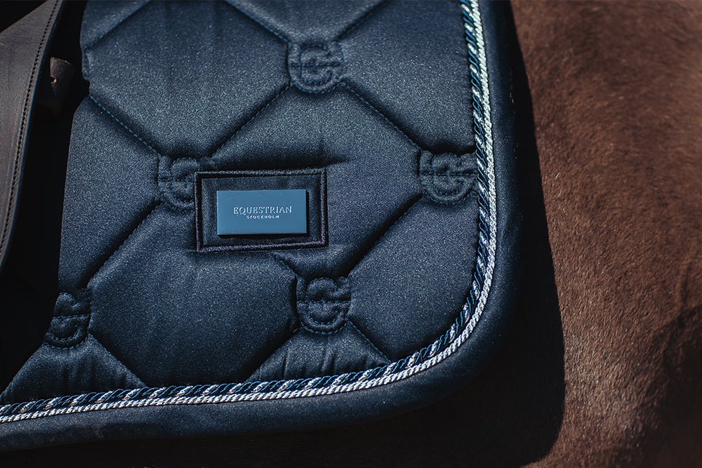 Equestrian Stockholm Jump Saddle Pad Midnight Blue - Equestrian Stockholm - Equiluxe Tack