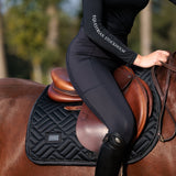 Equestrian Stockholm Jump Saddle Pad Modern Black - Equestrian Stockholm - Equiluxe Tack