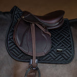Equestrian Stockholm Jump Saddle Pad Modern Black - Equestrian Stockholm - Equiluxe Tack