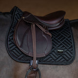 Equestrian Stockholm Jump Saddle Pad Modern Black - Equestrian Stockholm - Equiluxe Tack