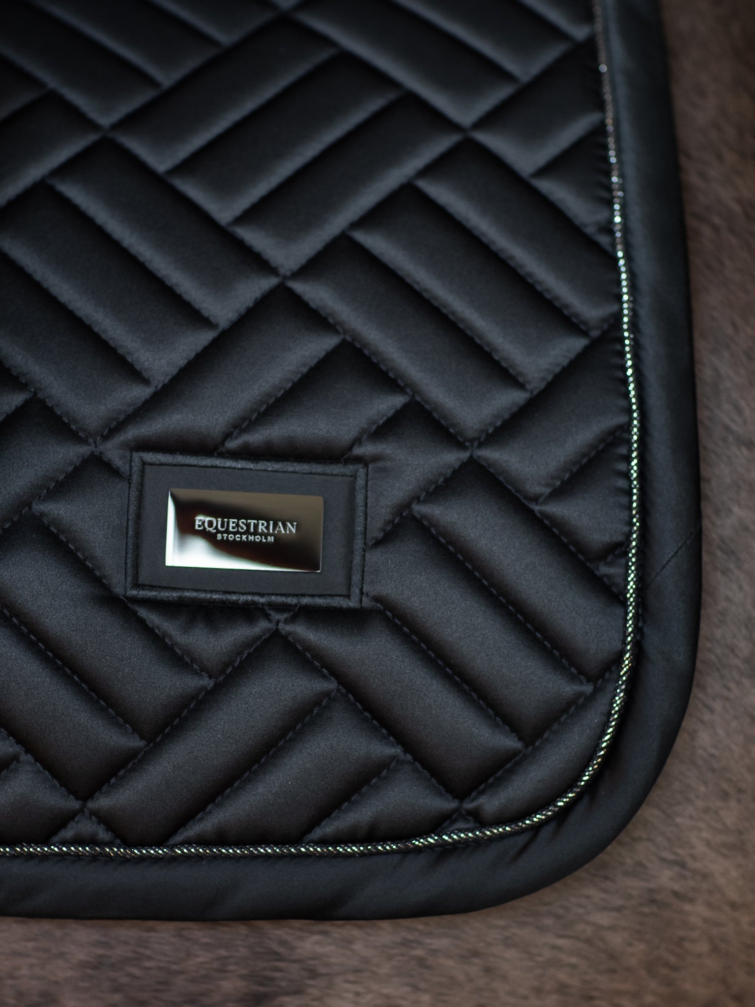 Equestrian Stockholm Jump Saddle Pad Modern Black - Equestrian Stockholm - Equiluxe Tack