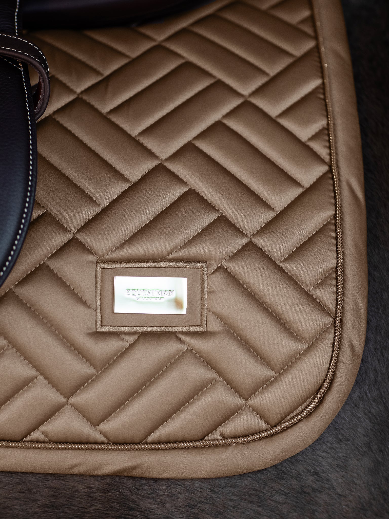 Equestrian Stockholm Jump Saddle Pad Modern Champagne - Equestrian Stockholm - Equiluxe Tack