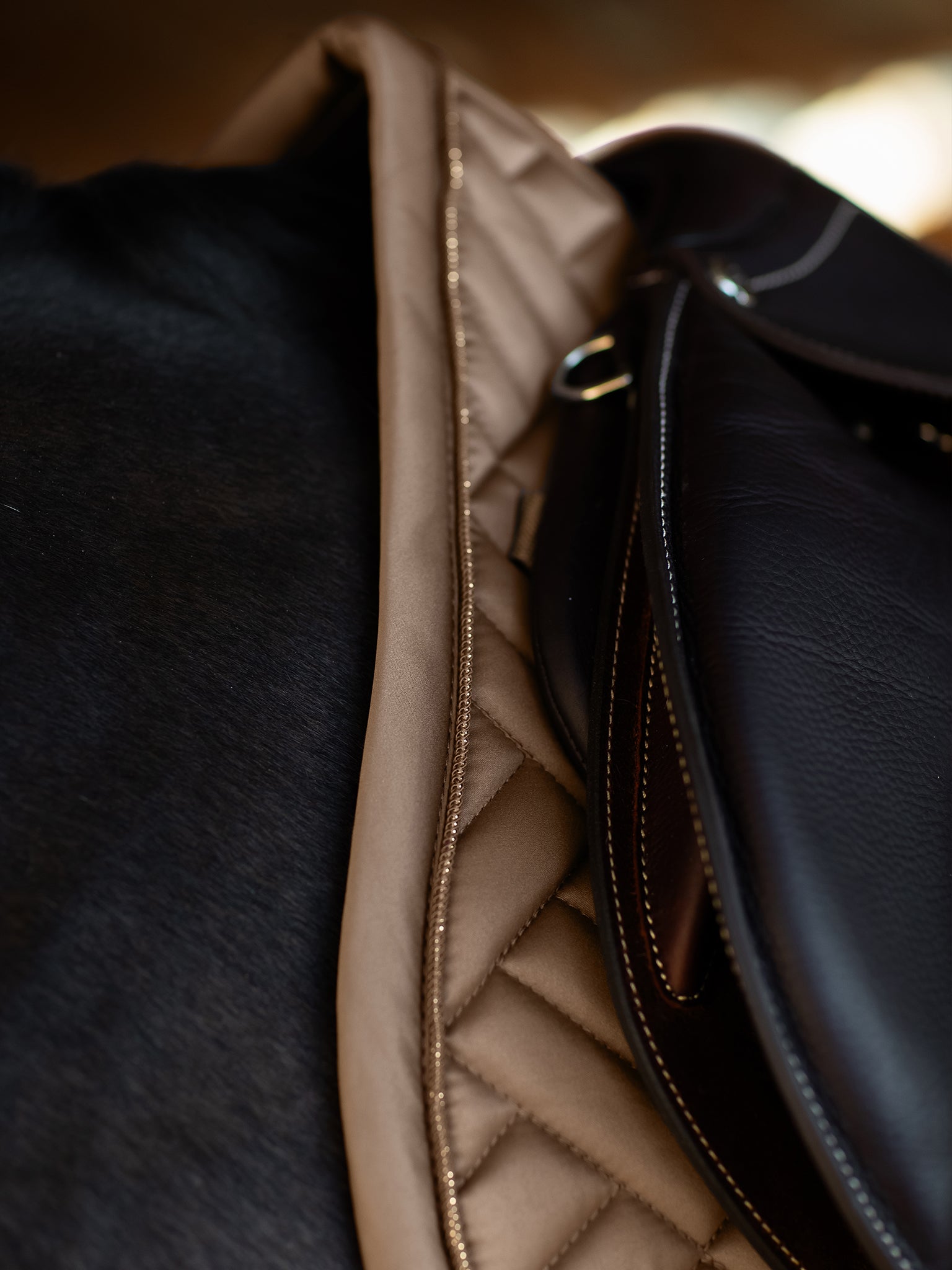 Equestrian Stockholm Jump Saddle Pad Modern Champagne - Equestrian Stockholm - Equiluxe Tack