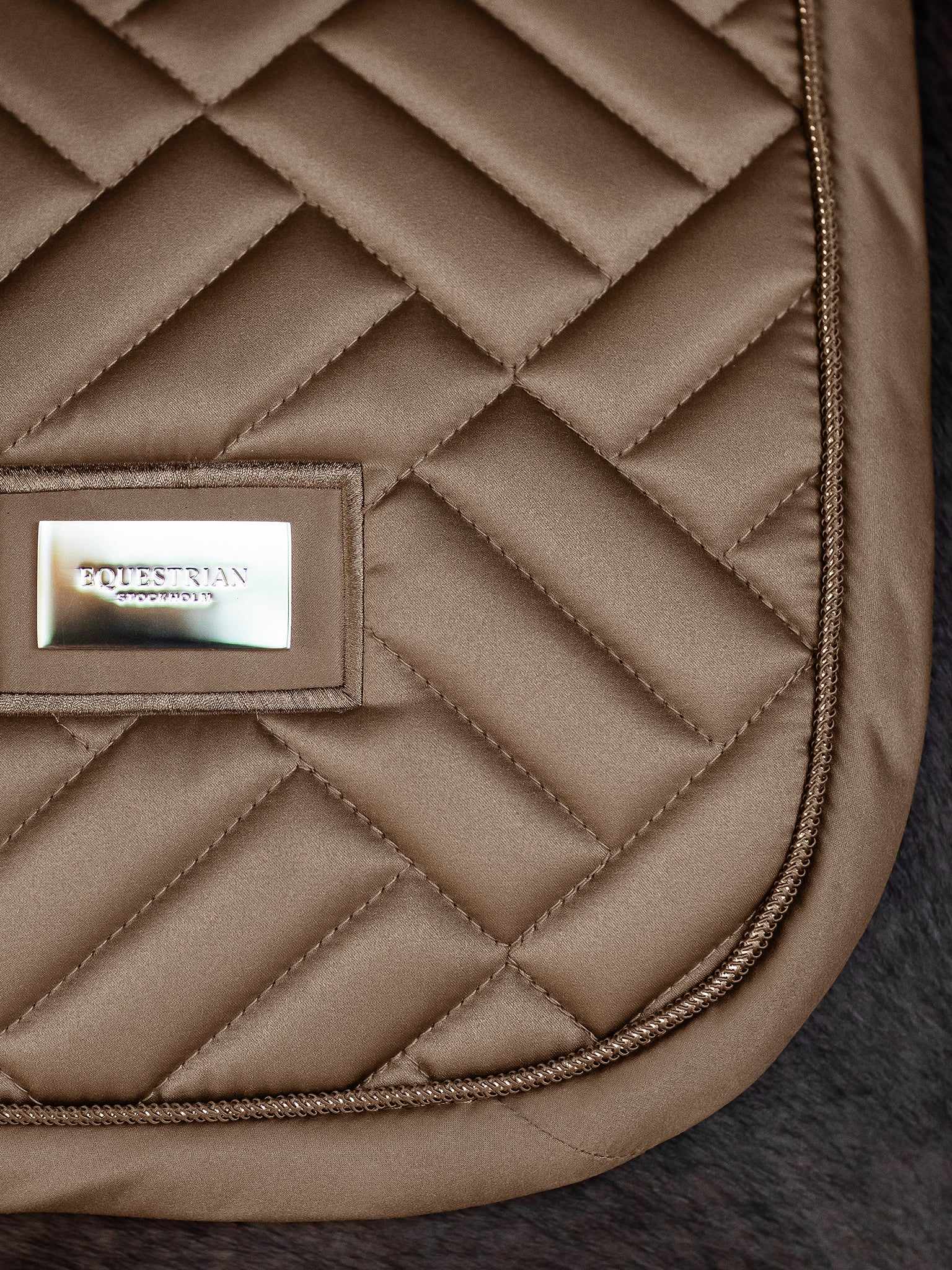 Equestrian Stockholm Jump Saddle Pad Modern Champagne - Equestrian Stockholm - Equiluxe Tack