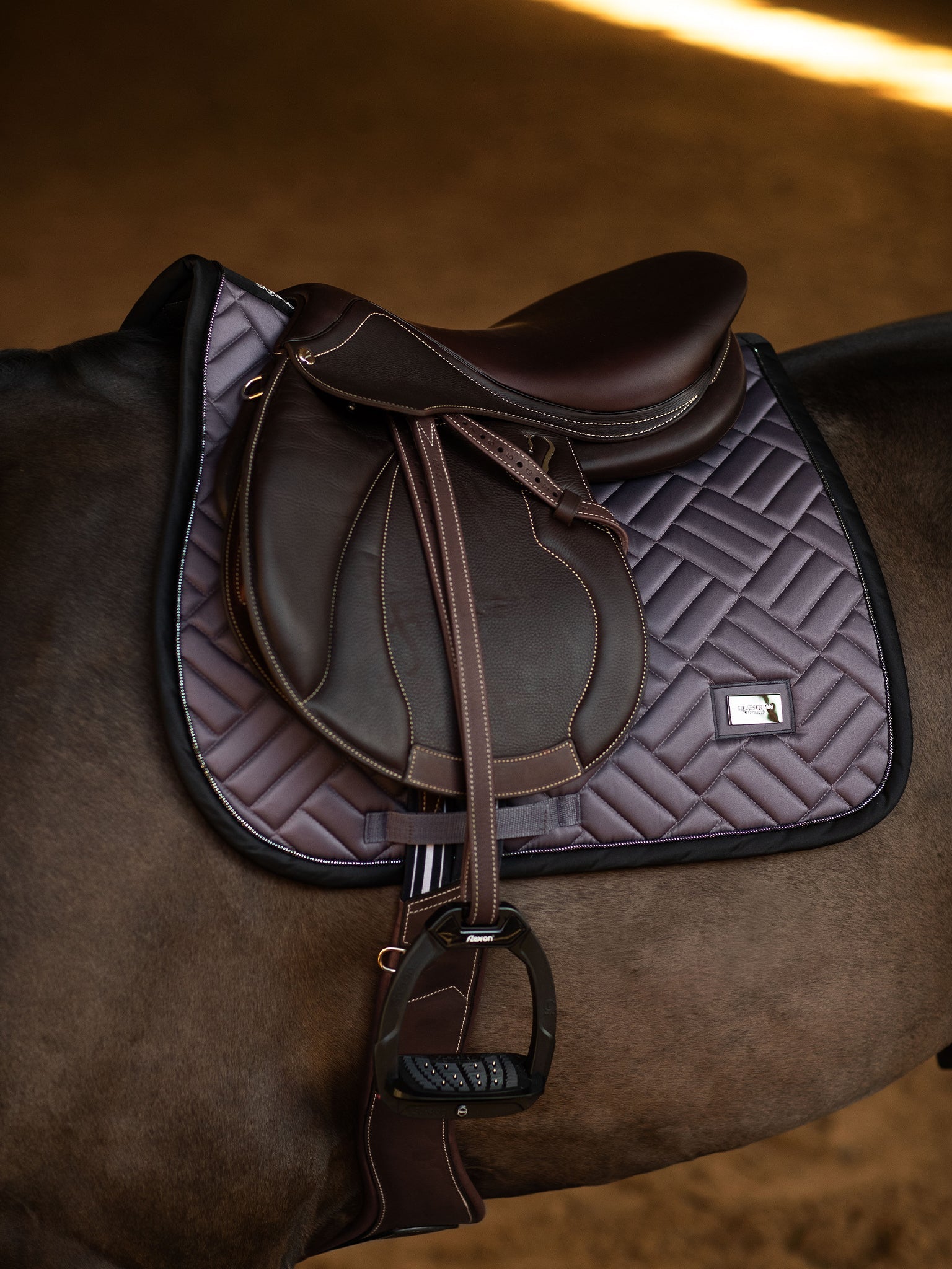 Equestrian Stockholm Jump Saddle Pad Modern Dark Violet - Equestrian Stockholm - Equiluxe Tack