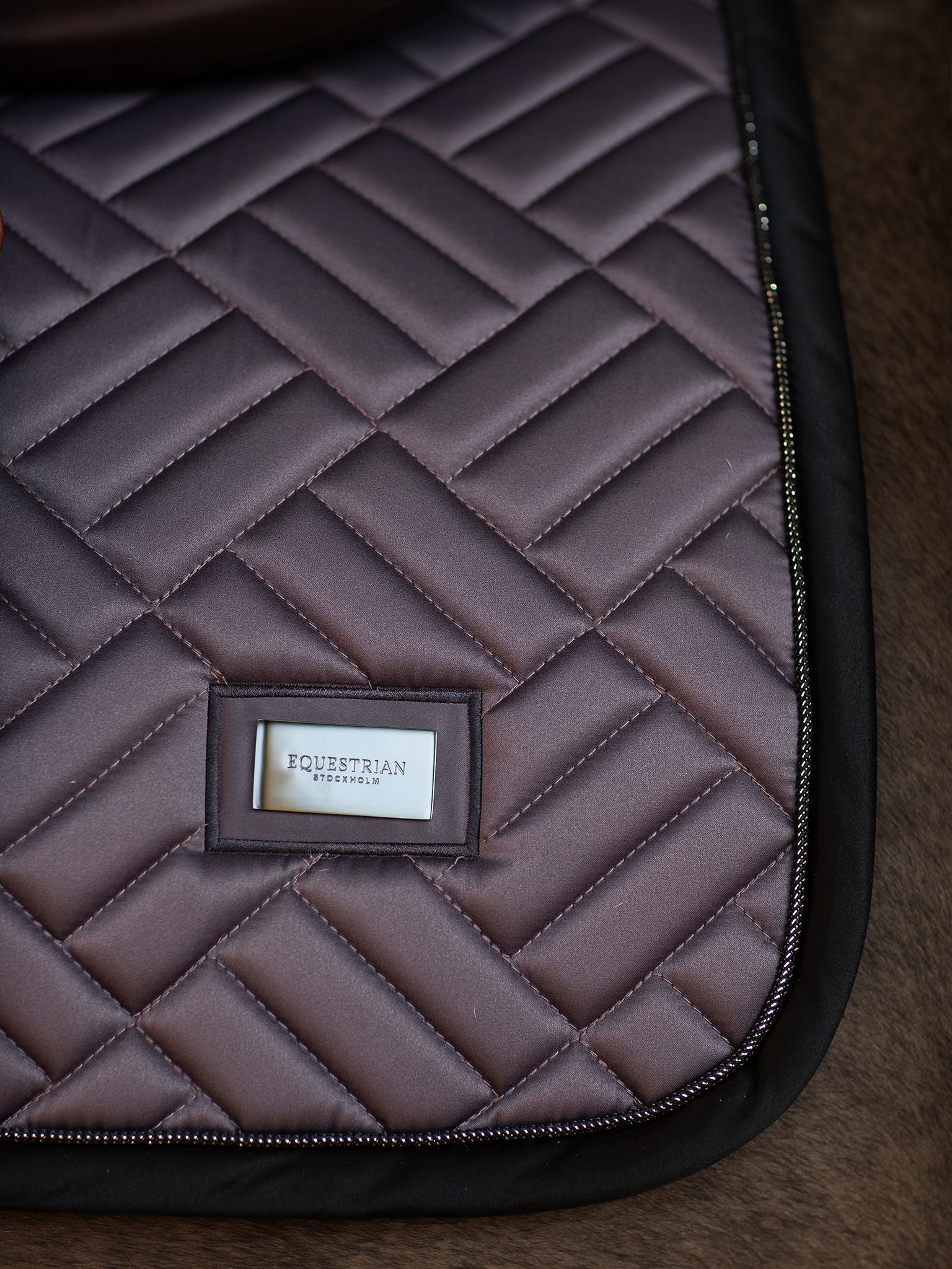 Equestrian Stockholm Jump Saddle Pad Modern Dark Violet - Equestrian Stockholm - Equiluxe Tack