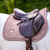 Equestrian Stockholm Jump Saddle Pad Modern Midsummer Blush - Equestrian Stockholm - Equiluxe Tack