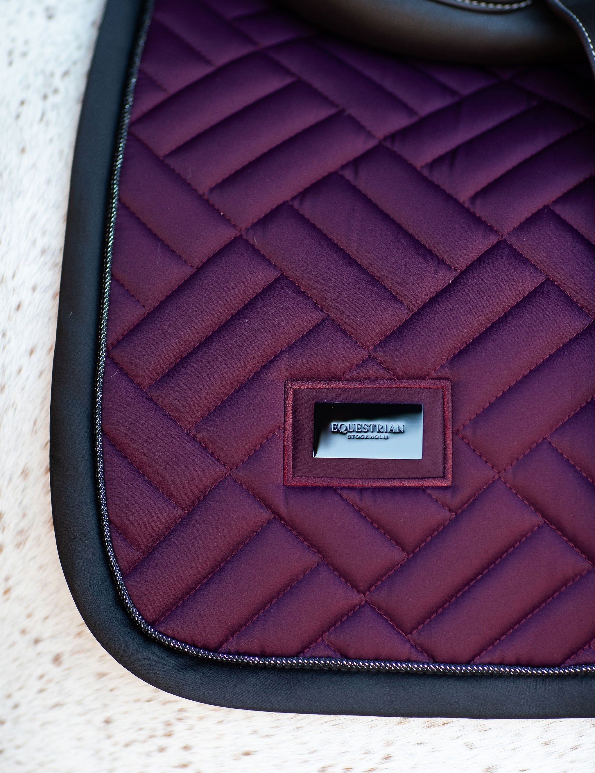 Equestrian Stockholm Jump Saddle Pad Modern Purple Night - Equestrian Stockholm - Equiluxe Tack