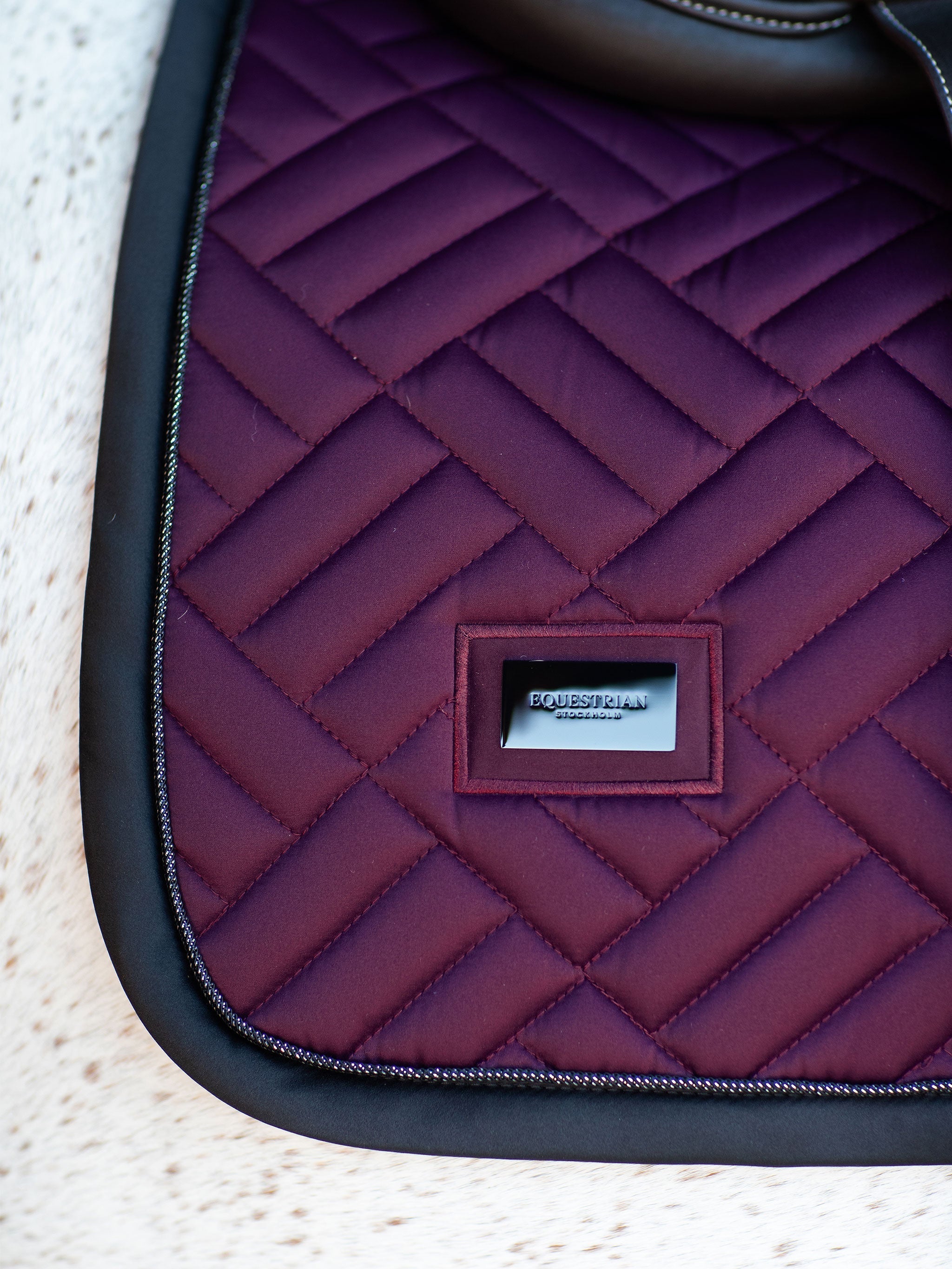 Equestrian Stockholm Jump Saddle Pad Modern Purple Night - Equestrian Stockholm - Equiluxe Tack