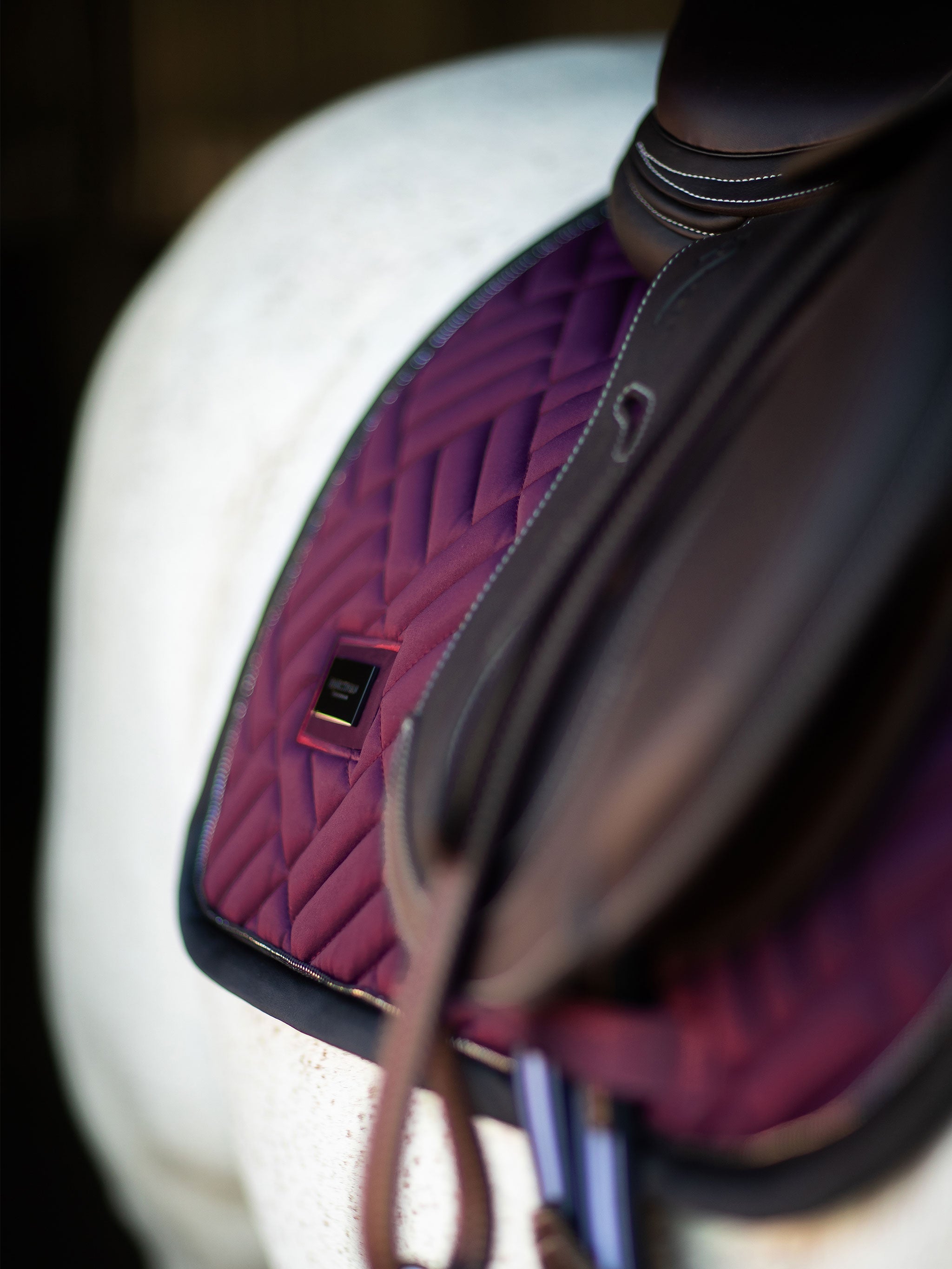 Equestrian Stockholm Jump Saddle Pad Modern Purple Night - Equestrian Stockholm - Equiluxe Tack