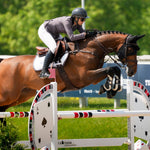 Equestrian Stockholm Jump Saddle Pad Modern White Dark Violet - Equestrian Stockholm - Equiluxe Tack