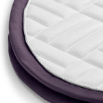 Equestrian Stockholm Jump Saddle Pad Modern White Dark Violet - Equestrian Stockholm - Equiluxe Tack