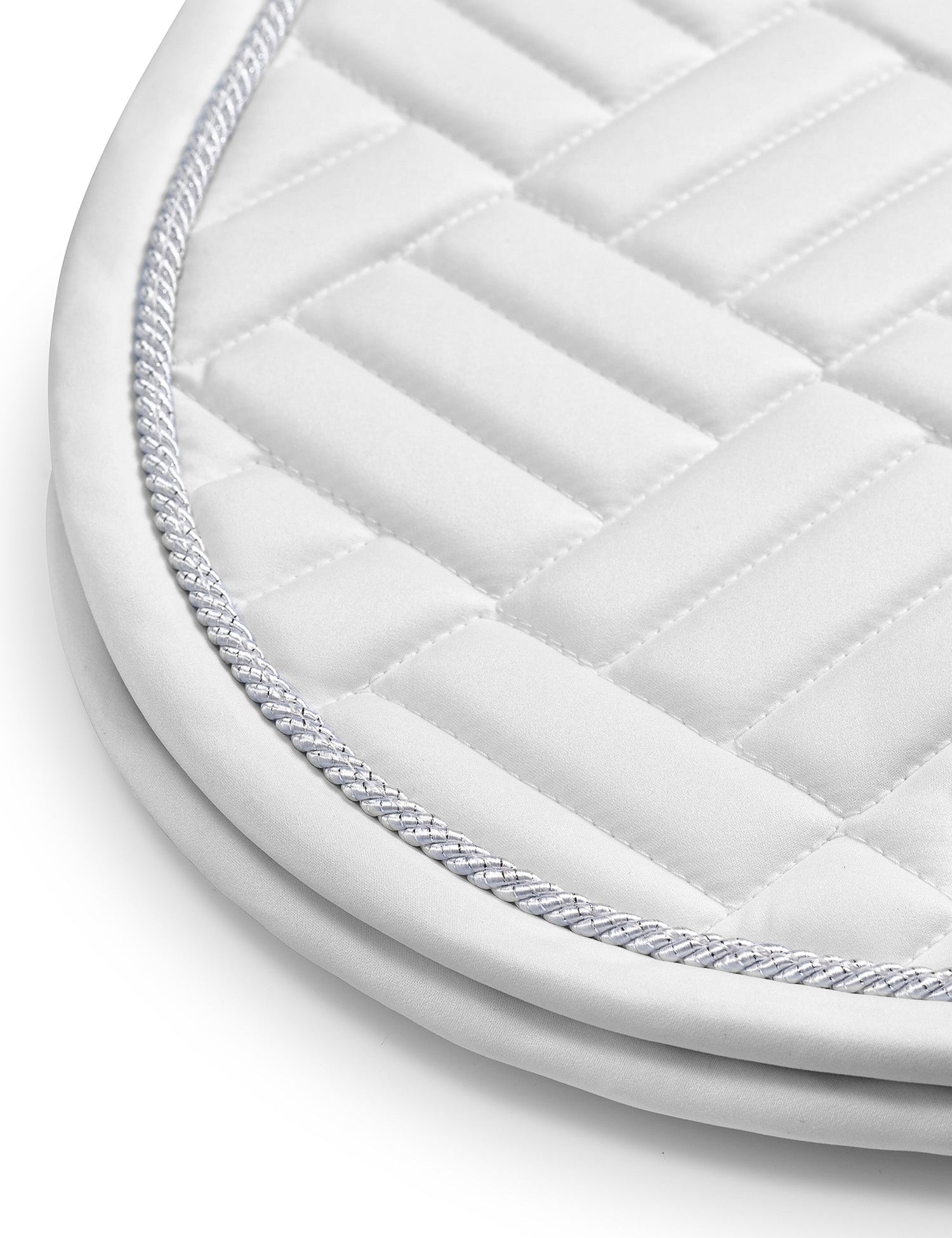 Equestrian Stockholm Jump Saddle Pad Modern White Perfection - Equestrian Stockholm - Equiluxe Tack