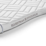 Equestrian Stockholm Jump Saddle Pad Modern White Perfection - Equestrian Stockholm - Equiluxe Tack