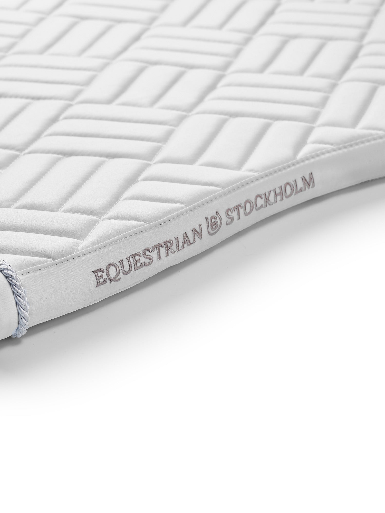 Equestrian Stockholm Jump Saddle Pad Modern White Perfection - Equestrian Stockholm - Equiluxe Tack