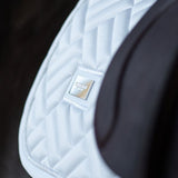 Equestrian Stockholm Jump Saddle Pad Modern White Perfection - Equestrian Stockholm - Equiluxe Tack