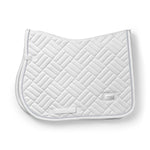 Equestrian Stockholm Jump Saddle Pad Modern White Perfection - Equestrian Stockholm - Equiluxe Tack