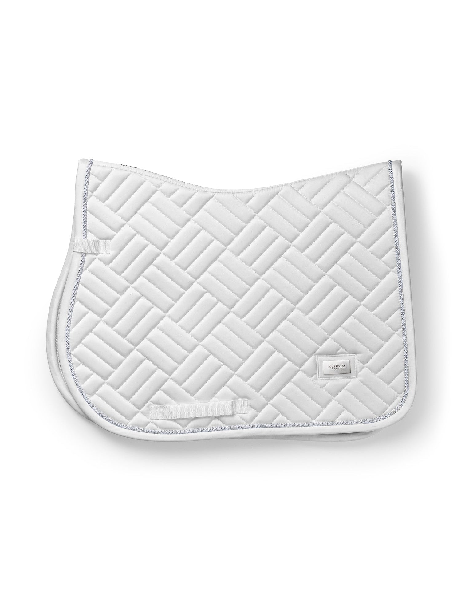 Equestrian Stockholm Jump Saddle Pad Modern White Perfection - Equestrian Stockholm - Equiluxe Tack