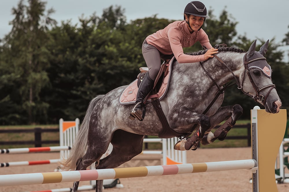 Equestrian Stockholm Jump Saddle Pad Pink Pearl - Equestrian Stockholm - Equiluxe Tack