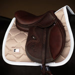 Equestrian Stockholm Jump Saddle Pad Sand - Equestrian Stockholm - Equiluxe Tack