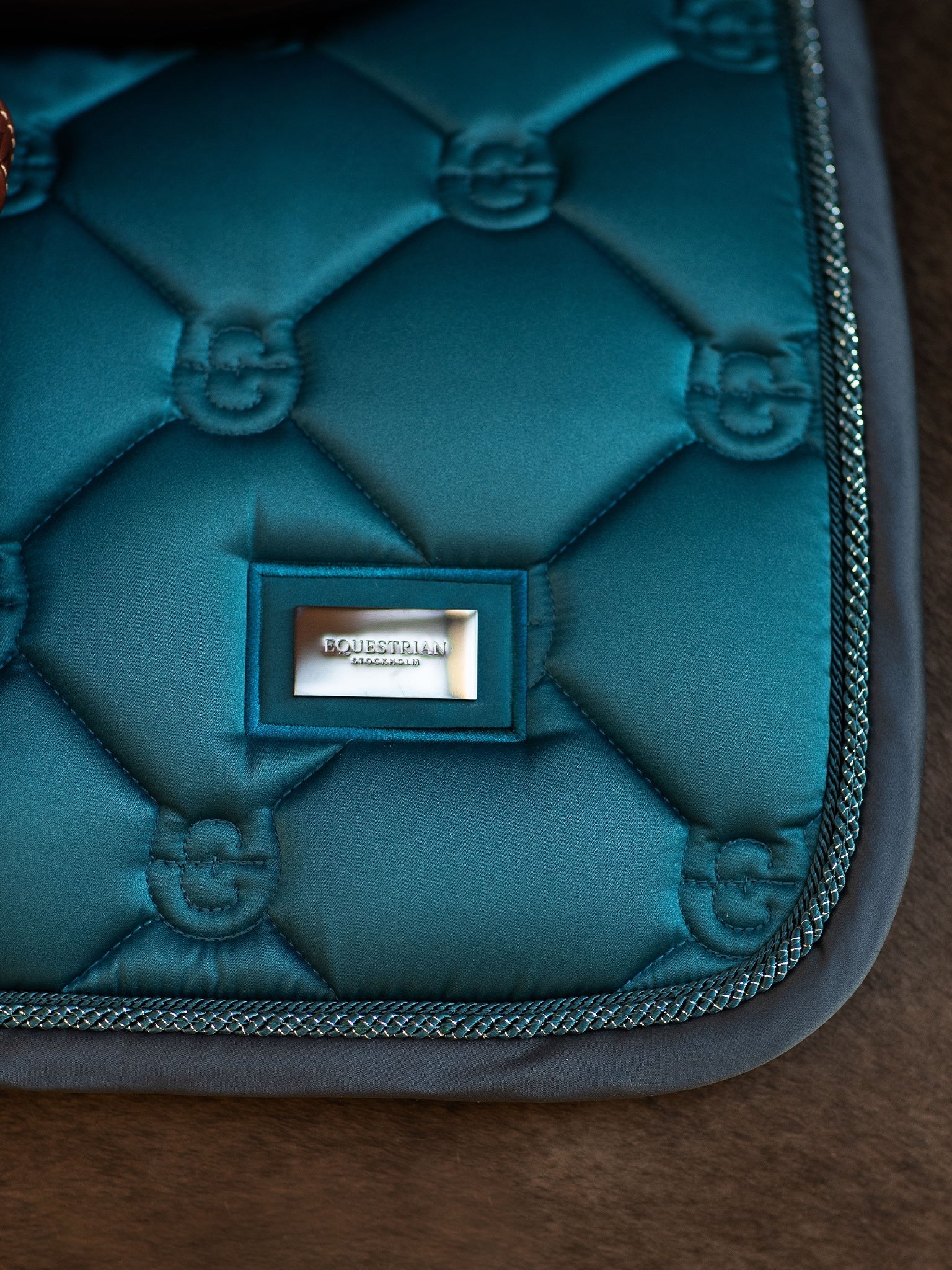 Equestrian Stockholm Jump Saddle Pad Teal Blue - Equestrian Stockholm - Equiluxe Tack