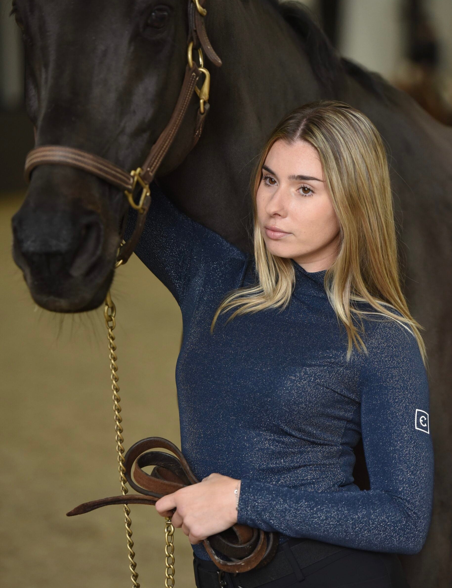 EQUESTRIANCLUB SIENNA Sparkle Turtleneq Shirt - Equestrian Club - Equiluxe Tack