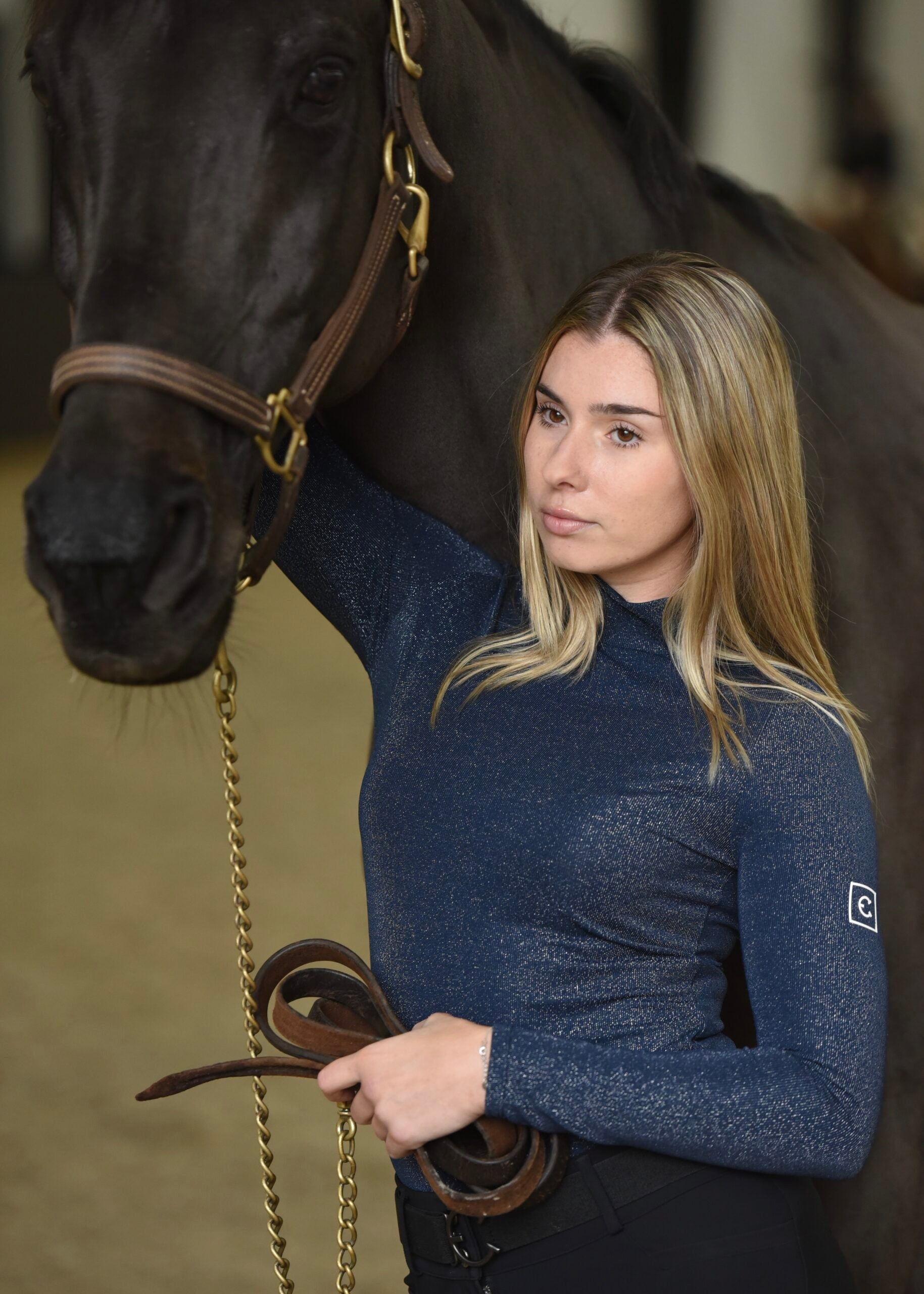EQUESTRIANCLUB SIENNA Sparkle Turtleneq Shirt - Equestrian Club - Equiluxe Tack