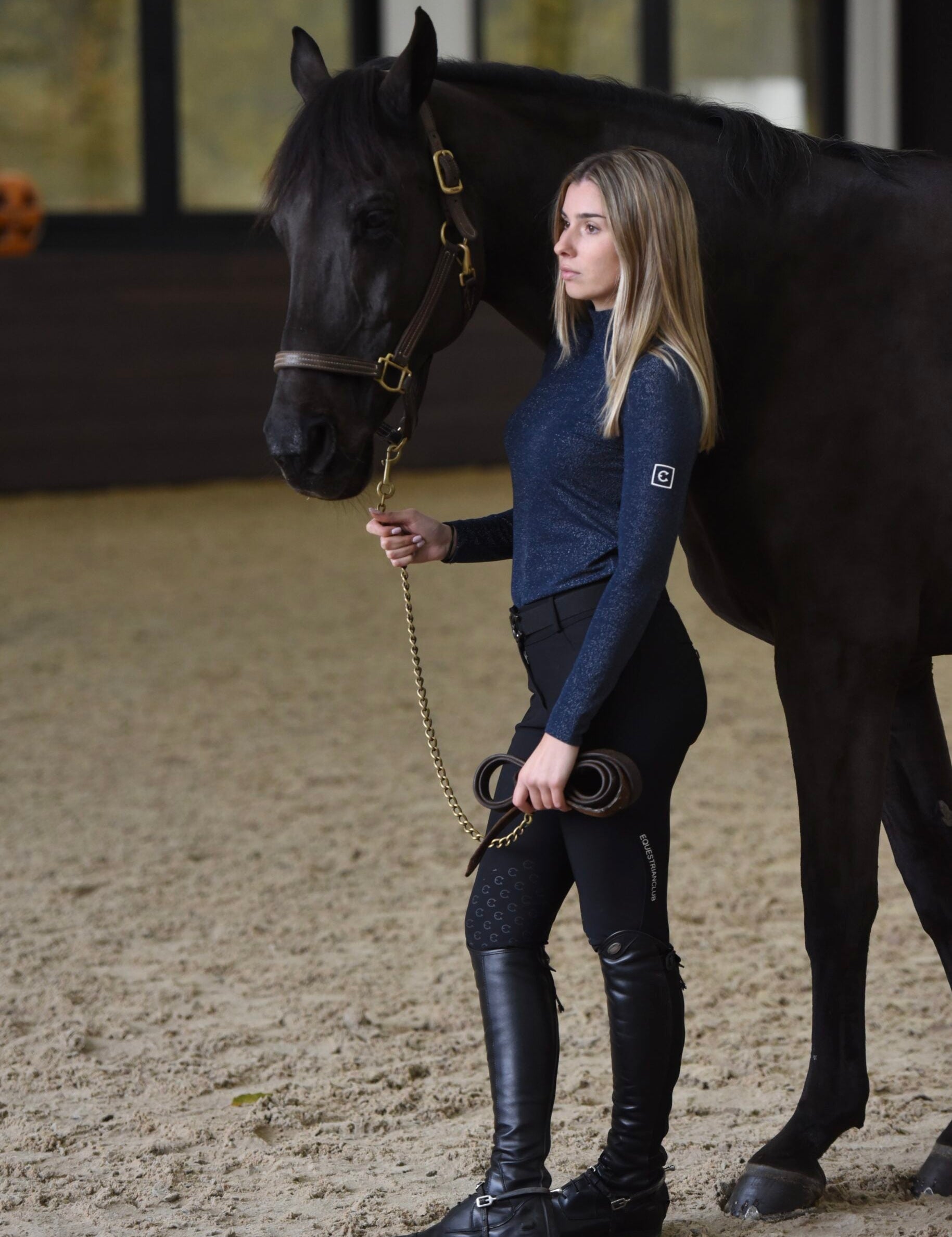EQUESTRIANCLUB SIENNA Sparkle Turtleneq Shirt - Equestrian Club - Equiluxe Tack