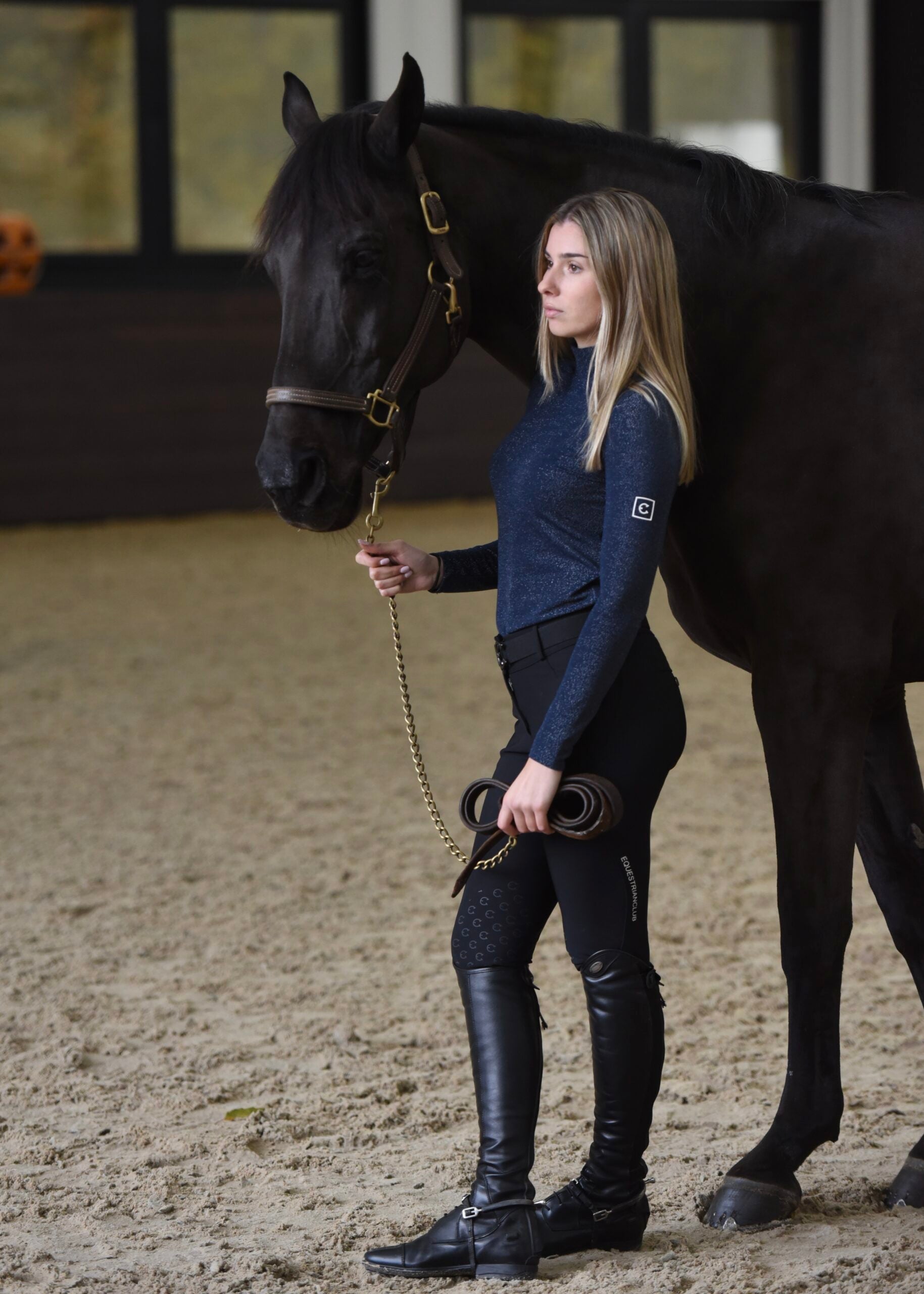 EQUESTRIANCLUB SIENNA Sparkle Turtleneq Shirt - Equestrian Club - Equiluxe Tack