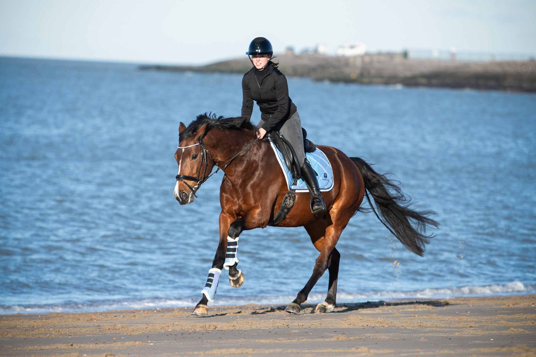 Equestroom Azurine Brushing Boots - Equestroom - Equiluxe Tack