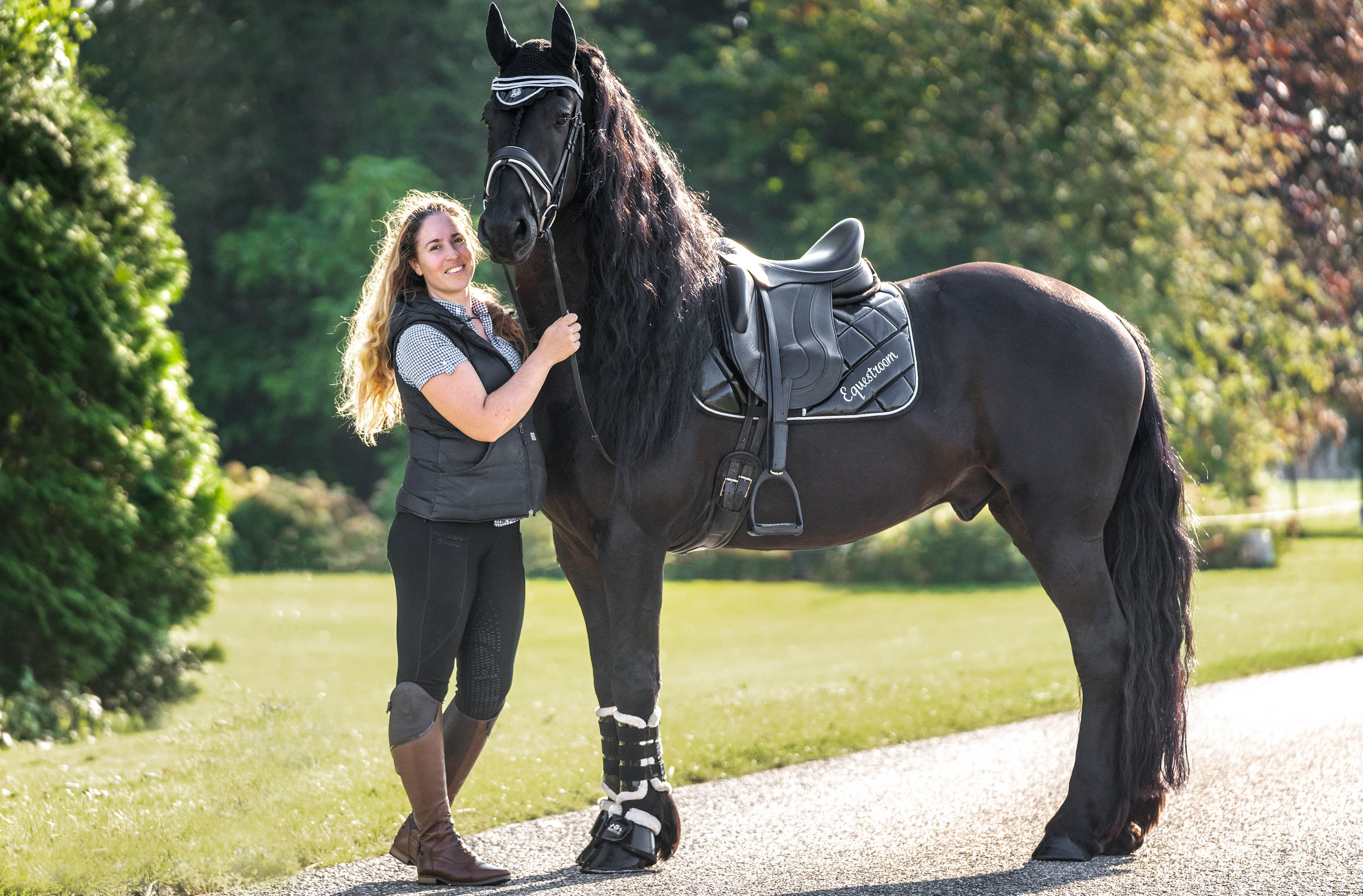 Equestroom Black Ink Saddle Pad (Limited Edition) - Equestroom - Equiluxe Tack