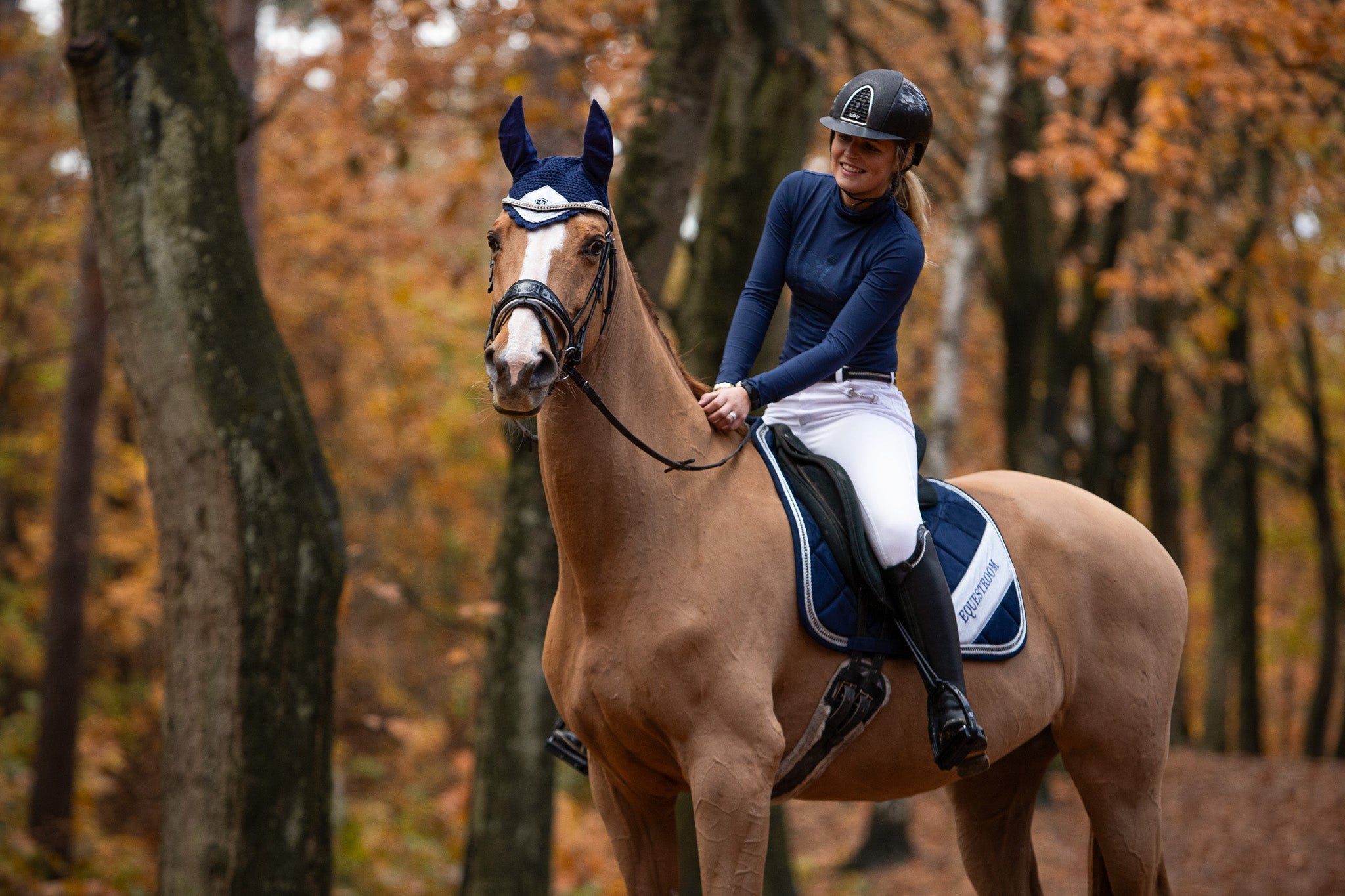 Equestroom Blue Astra Saddle Pad - Equestroom - Equiluxe Tack