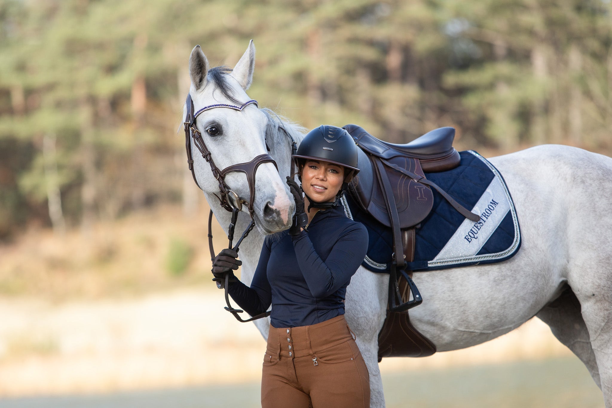 Equestroom Blue Astra Saddle Pad - Equestroom - Equiluxe Tack