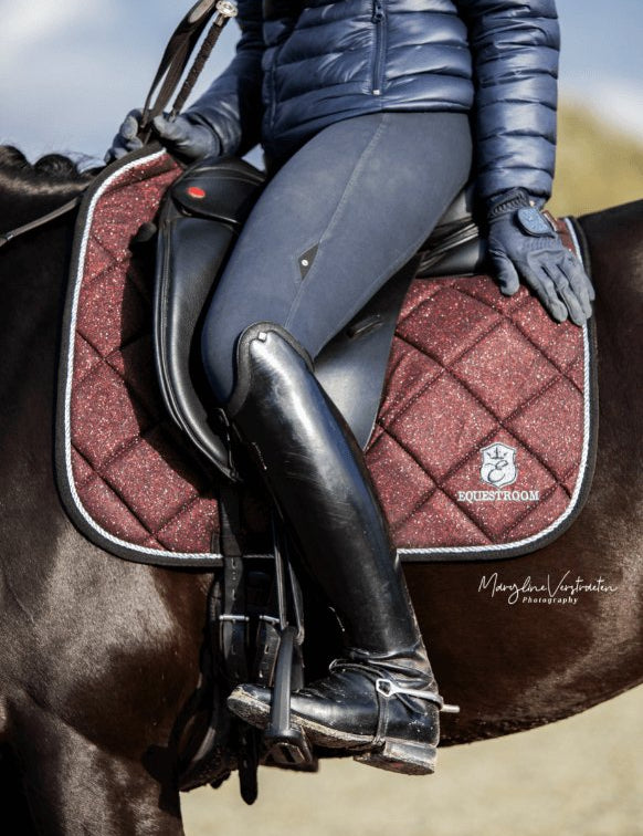 Equestroom Burgundy Saddle Pad - Equestroom - Equiluxe Tack