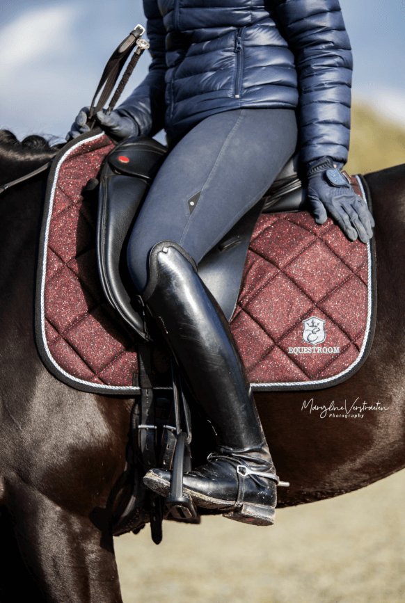 Equestroom Burgundy Saddle Pad - Equestroom - Equiluxe Tack