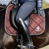 Equestroom Burgundy Saddle Pad Set - Equestroom - Equiluxe Tack