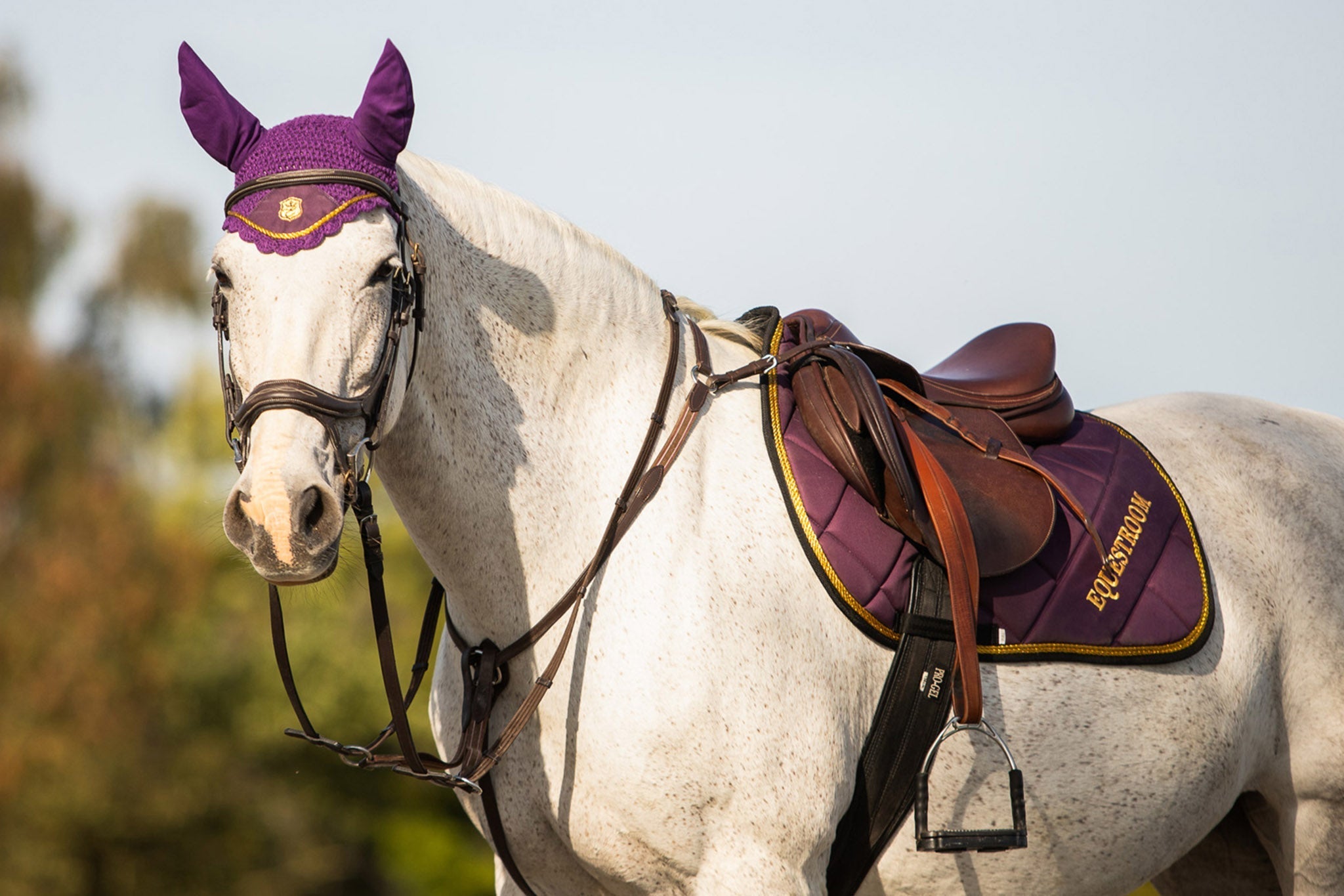 Equestroom Dark Orchid Fly Hat - Equestroom - Equiluxe Tack