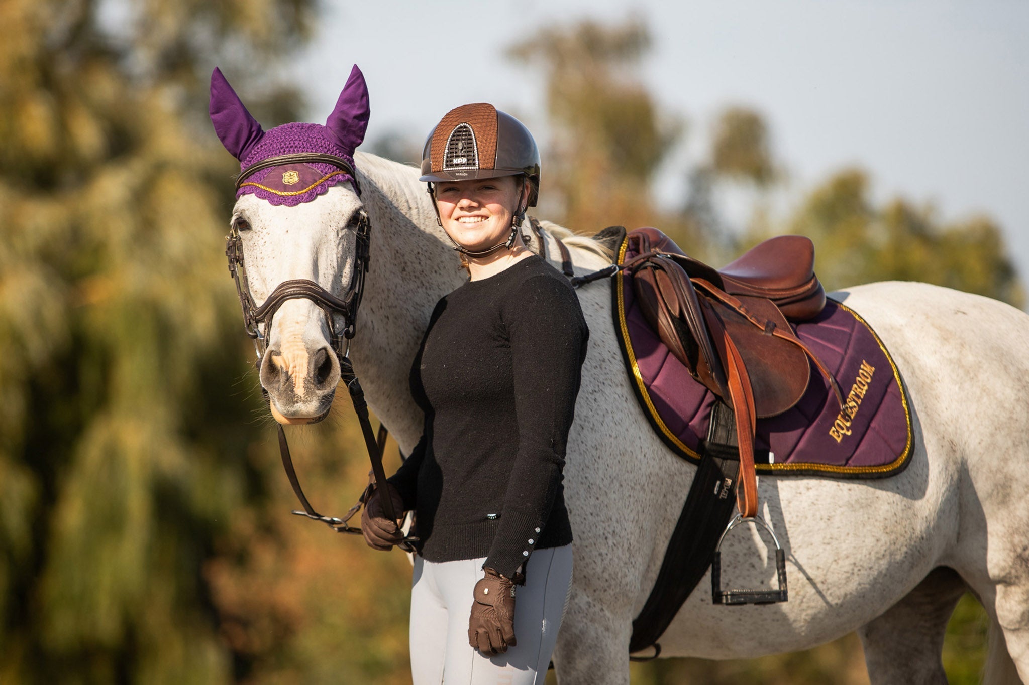 Equestroom Dark Orchid Saddle Pad - Equestroom - Equiluxe Tack