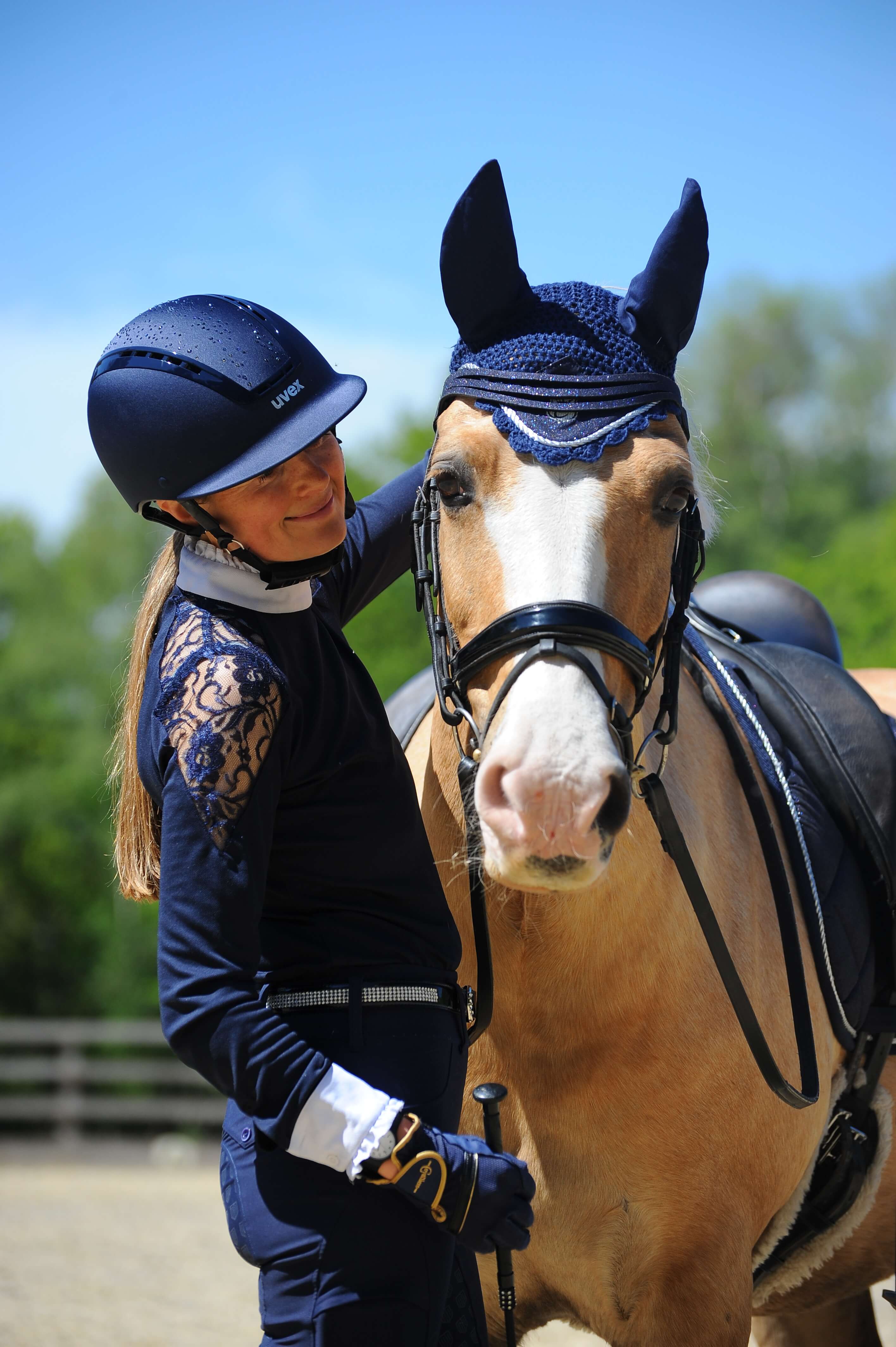 Equestroom Deep Sapphire Saddle Pad Set - Equestroom - Equiluxe Tack