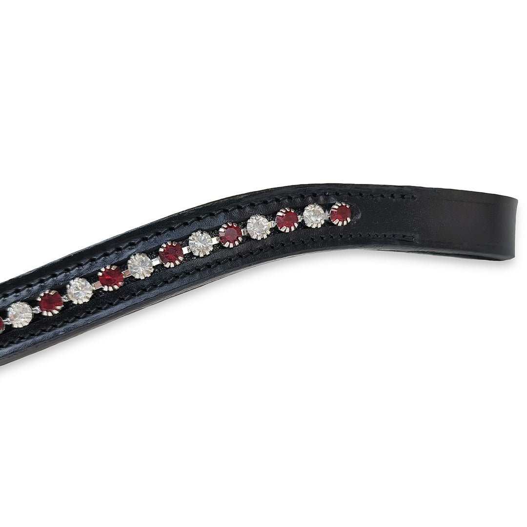 Equestroom Electric Red Browband - Equestroom - Equiluxe Tack