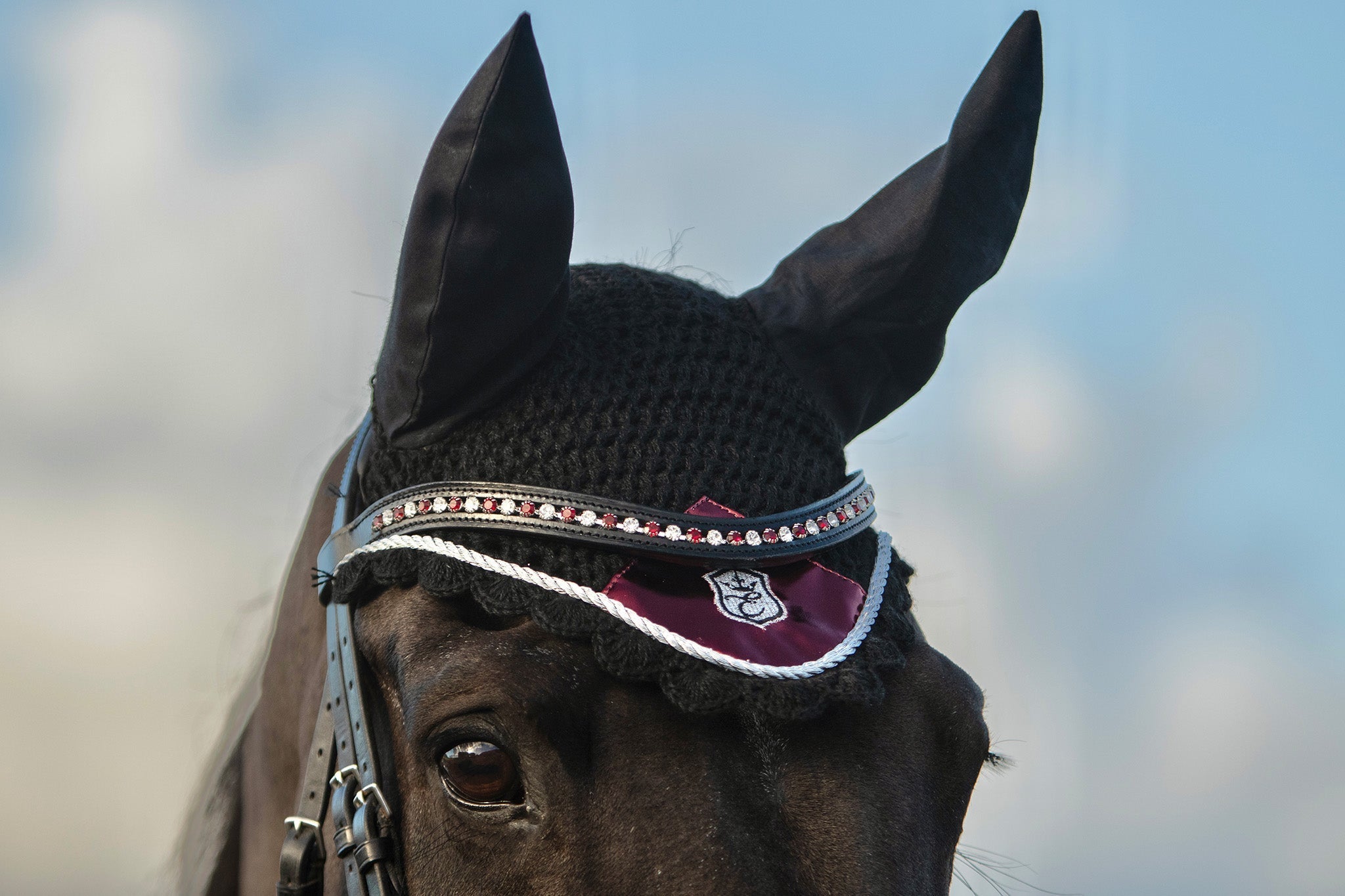 Equestroom Electric Red Fly Hat - Equestroom - Equiluxe Tack